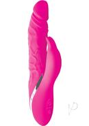 Surenda Rabbit Lover And Dildo Rechargeable Silicone Vibrator - Pink