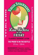 Love Lickers Strawberry Flavored Warming Massage Oil 2oz - Virgin Strawberry
