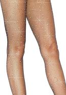 Leg Avenue Fishnet Crystalized Tights With Multi Sized...