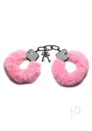 Master Series Cuffed In Fur Furry Handcuffs - Pink