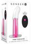 Gender X Pink Paradise Silicone Rechargeable Vibrator With Remote Control - Clear/pink